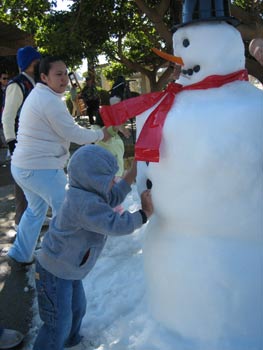 Newport Dunes Snow Day 2006